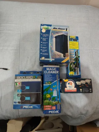 Acuario 150L con mueble blanco