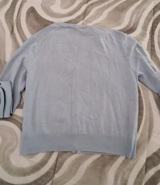 Cardigan Zara Celeste Bottoncini Perla