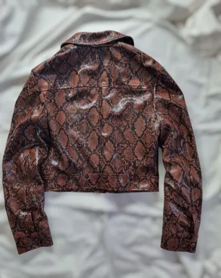 Giacca corta animalier