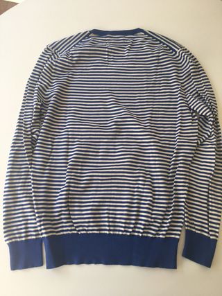 Jersey Massimo Dutti Rayas Azul y Blanco