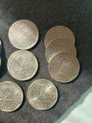 Monedas 2 Francos Franceses (Varias Fechas)