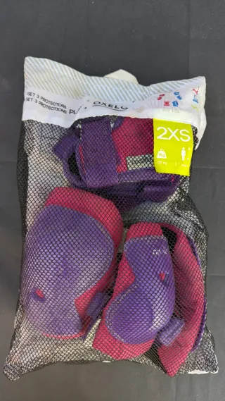Protecciones patines 2XS Morado/Rosa