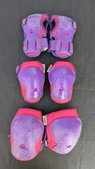 Protecciones patines 2XS Morado/Rosa