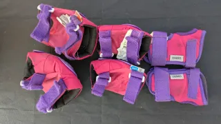 Protecciones patines 2XS Morado/Rosa