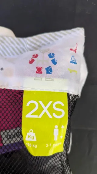 Protecciones patines 2XS Morado/Rosa