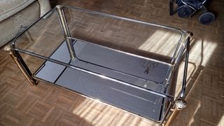 Conjunto de 3 mesas y 6 sillas de comedor.