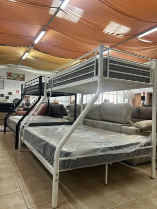 Cama litera matrimonial 135 cm - 3 colores