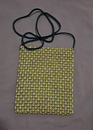 Bolsito rafia bordado NUEVO