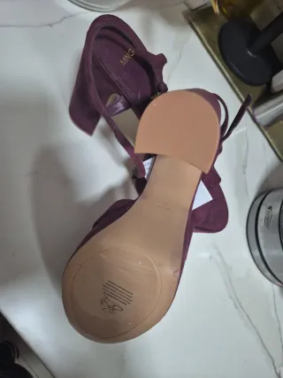 Sandalias Mango Burdeos Talla 41 nuevas Burdeos