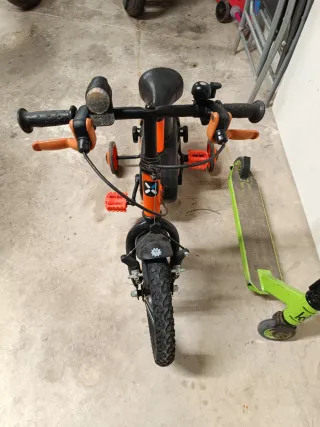Bicicleta infantil Btwin naranja