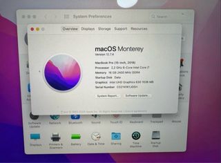 MacBook Pro 15” i7 2018 / 16GB RAM Plata
