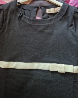Vestito Zara donna nero bianco con fiocco