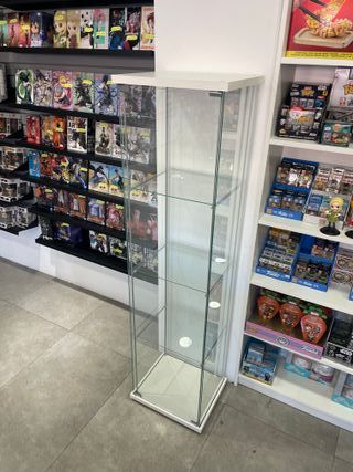 Vitrina expositora de cristal. (x5)