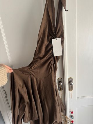 Vestido Zara Boho Marrón