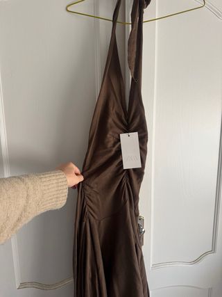 Vestido Zara Boho Marrón