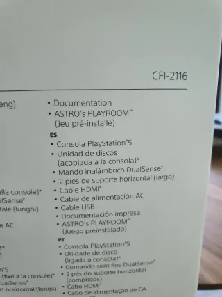 Consola Sony PlayStation 5 1TB Blanca.Con 5 juegos