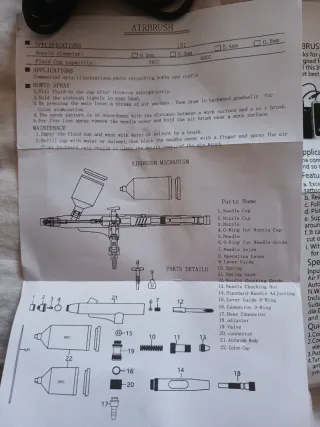 Aerógrafo Profesional AC09 con Compresor