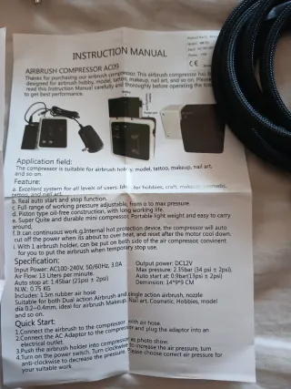 Aerógrafo Profesional AC09 con Compresor