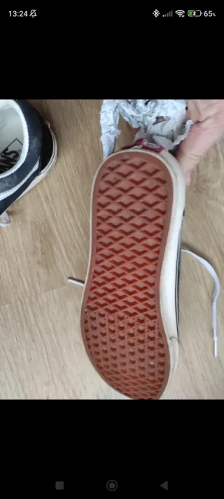 Playeros Vans Negros y Blancos