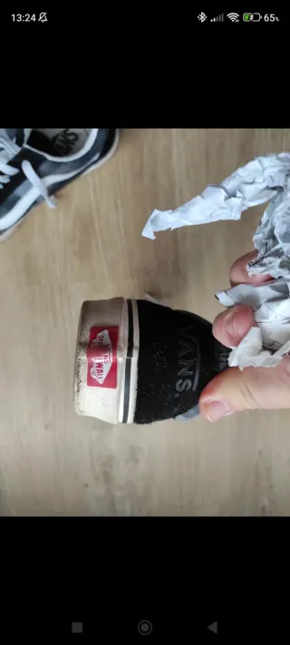 Playeros Vans Negros y Blancos