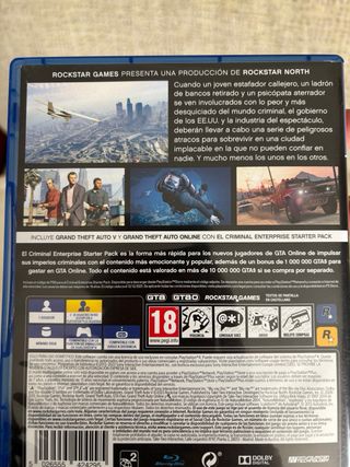 PS4 Slim + GTA V + Mando y Cables