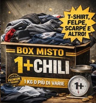 Box 1kg vestiti firmati usati misto