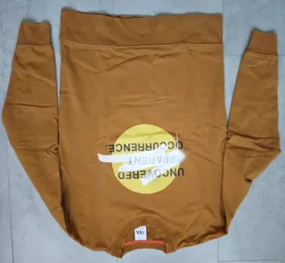 Sudadera Zara Marrón Estampada