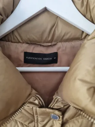 Anorak Purificación García Talla S Beige/Oro
