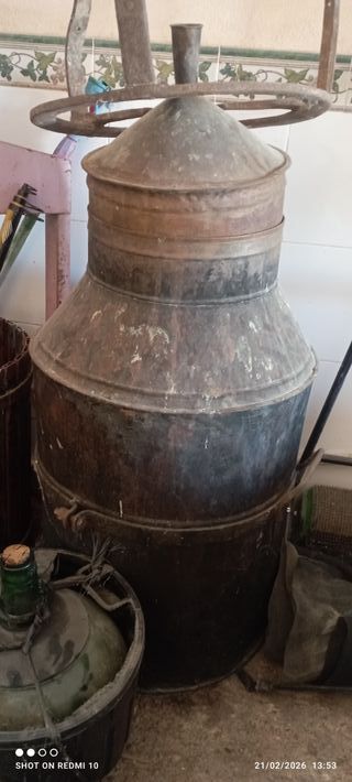 Alambique de cobre antiguo 100 litros