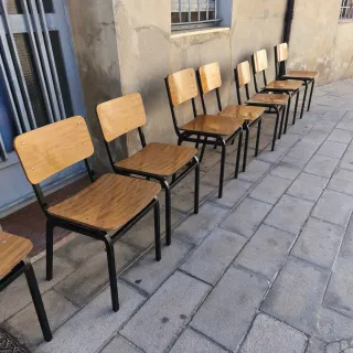 Sillas antiguas bar años 50/60 recuperadas 8 silla