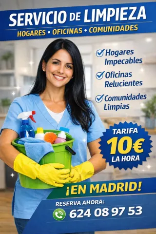 Limpieza por horas en Madrid