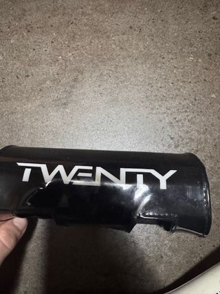 Manillar TWENTY para moto blanco y negro