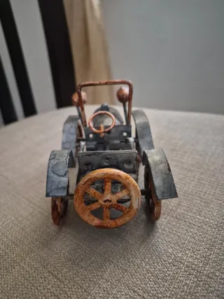 Vintage Ford Metal Art Sculpture Car Original 1950