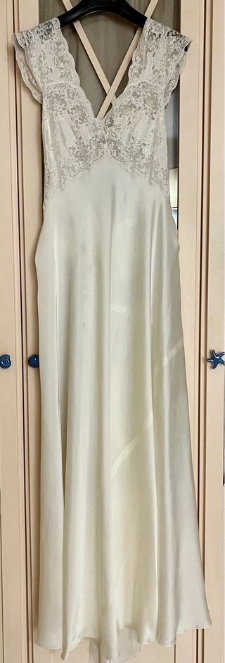 IMPRESIONANTE VESTIDO LARGO VINTAGE