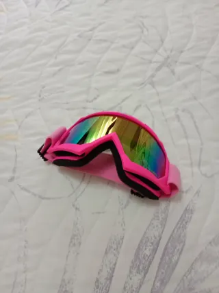Gafas de esquí rosas sin estrenar