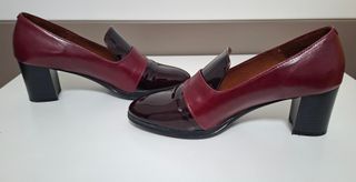 Zapatos de tacón, Color Burdeos, Talla 37