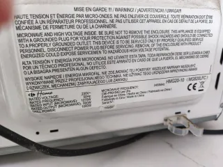 Microondas blanco con grill