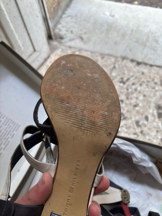 Sandalias Tommy Hilfiger Tricolor Tacón