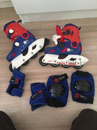 Patines en línea niño/a Talla 28-30 + Protecciones