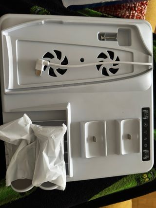 Cargador y Refrigerador PS5 Slim Blanco