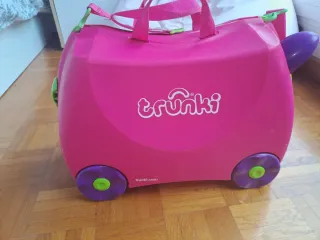 Maleta Infantil Trunki Rosa y Morada