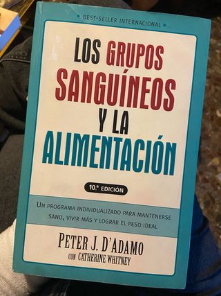 Libro Los grupos sanguíneos y la alimentación