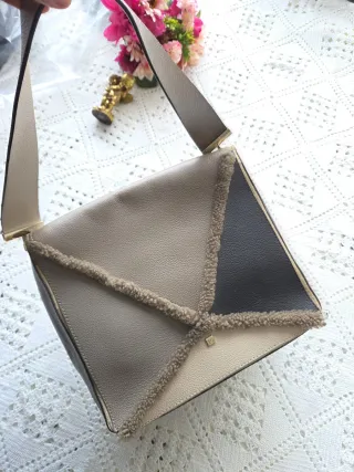 Bolso Purificación García original beige