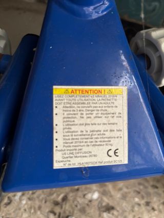 Patinete Doble Plataforma Trywil Azul