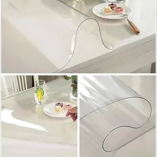 Protector mesa PVC transparente alta calidad