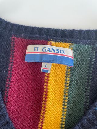 Jersey lana El Ganso rayas multicolor