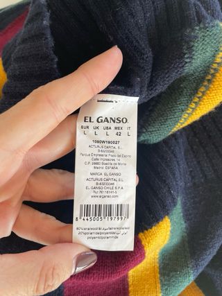 Jersey lana El Ganso rayas multicolor