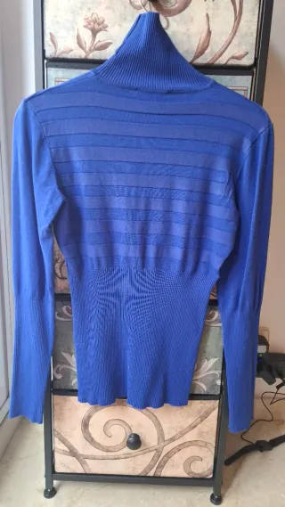 Jersey Morgan azul cuello alto