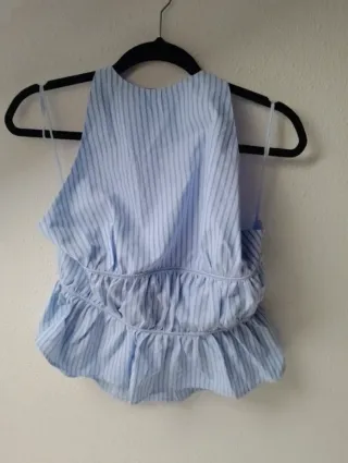 Top Zara Halter Ajustable Talla S