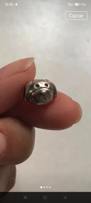 Pandora Charm Perro Plata